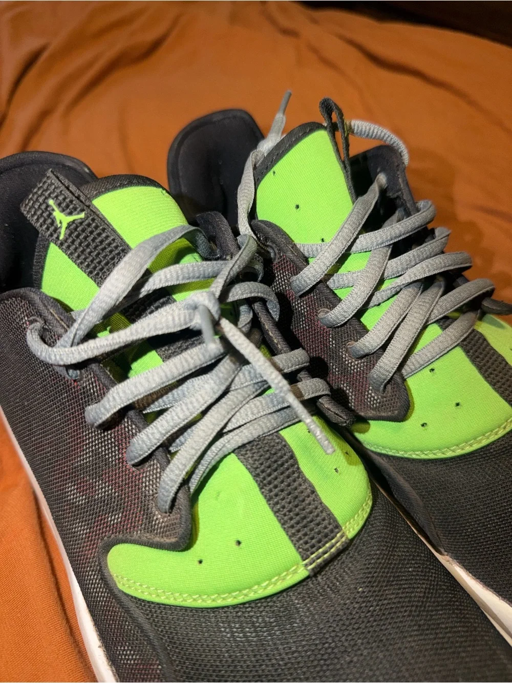 SALE!! Jordan Men's Sneakers - Black & Neon Green
